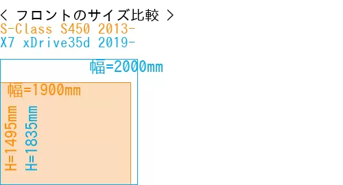 #S-Class S450 2013- + X7 xDrive35d 2019-